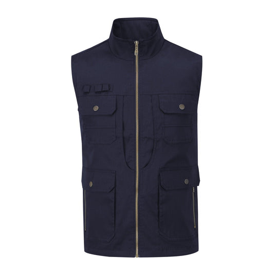 YFFUSHI Mens Outdoor Casual Sports Multi Pocket Vest
