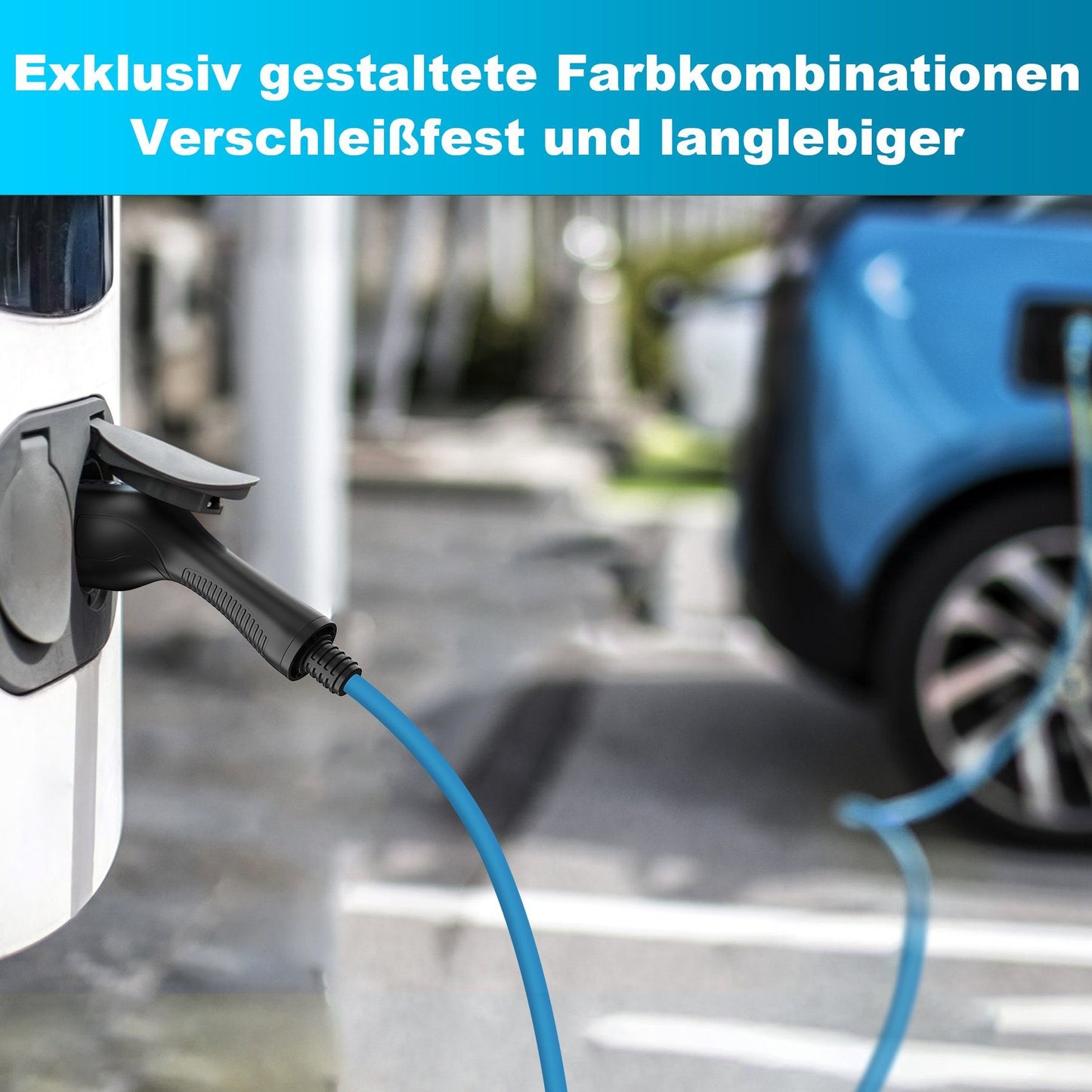 Câble de charge de type 2 22 kW pour voitures électriques 7 m avec sac accessoires de voiture câble de charge de voiture