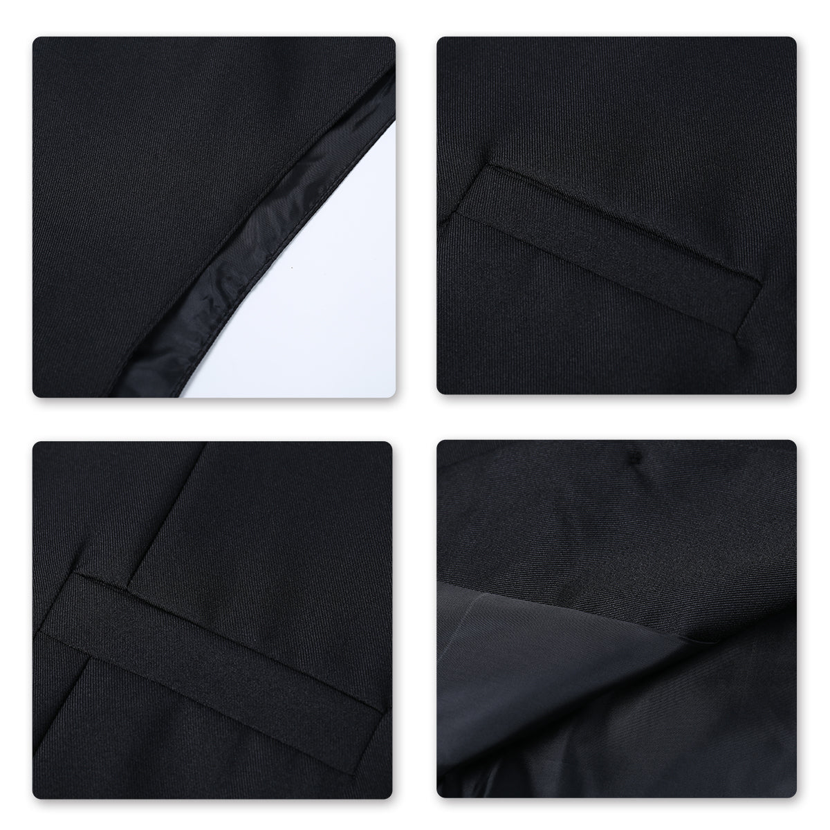 Cloudstyle Mens Suit Vest Slim Fit Dress Business Casual Waistcoat 5 Button V-Neck Vest