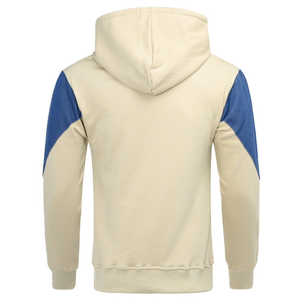 YFFUSHI Mens Youth College Student Sports Pullover Hooded Sweatshirt