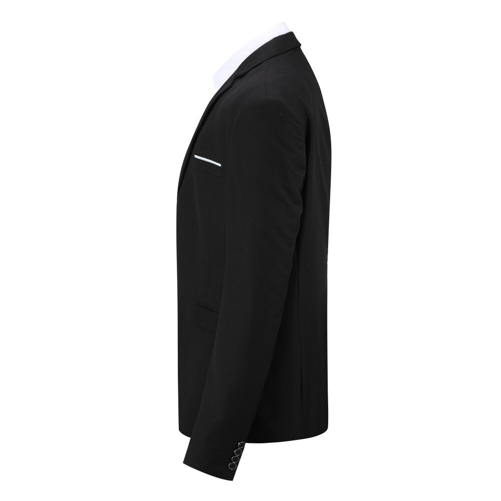 YFFUSHI Mens Slim Fit Blazer 2 Button Classic Business Wedding Suit Jacket and Bowtie