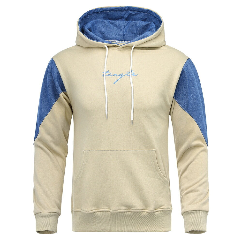 YFFUSHI Mens Youth College Student Sports Pullover Hooded Sweatshirt