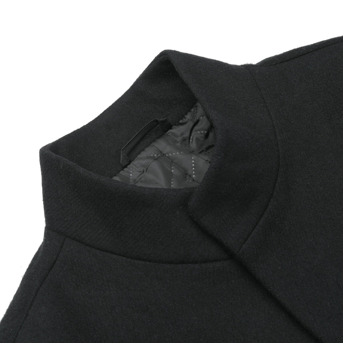 YFFUSHI Mens Coats Winter Casual Stand Collar Short Wool Thick Peacoat