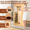 Sauna portátil - infrarroja, 156x89x70cm, madera - sp-800w