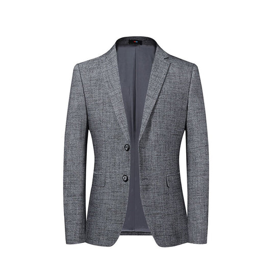 YFFUSHI Mens Formal 2 Button Blazer Slim Fit Solid Chic Casual Suit Jacket