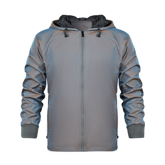 YFFUSHI Mens Hooded Sports Jacket Outdoor Sunscreen Lightweight Hoodie