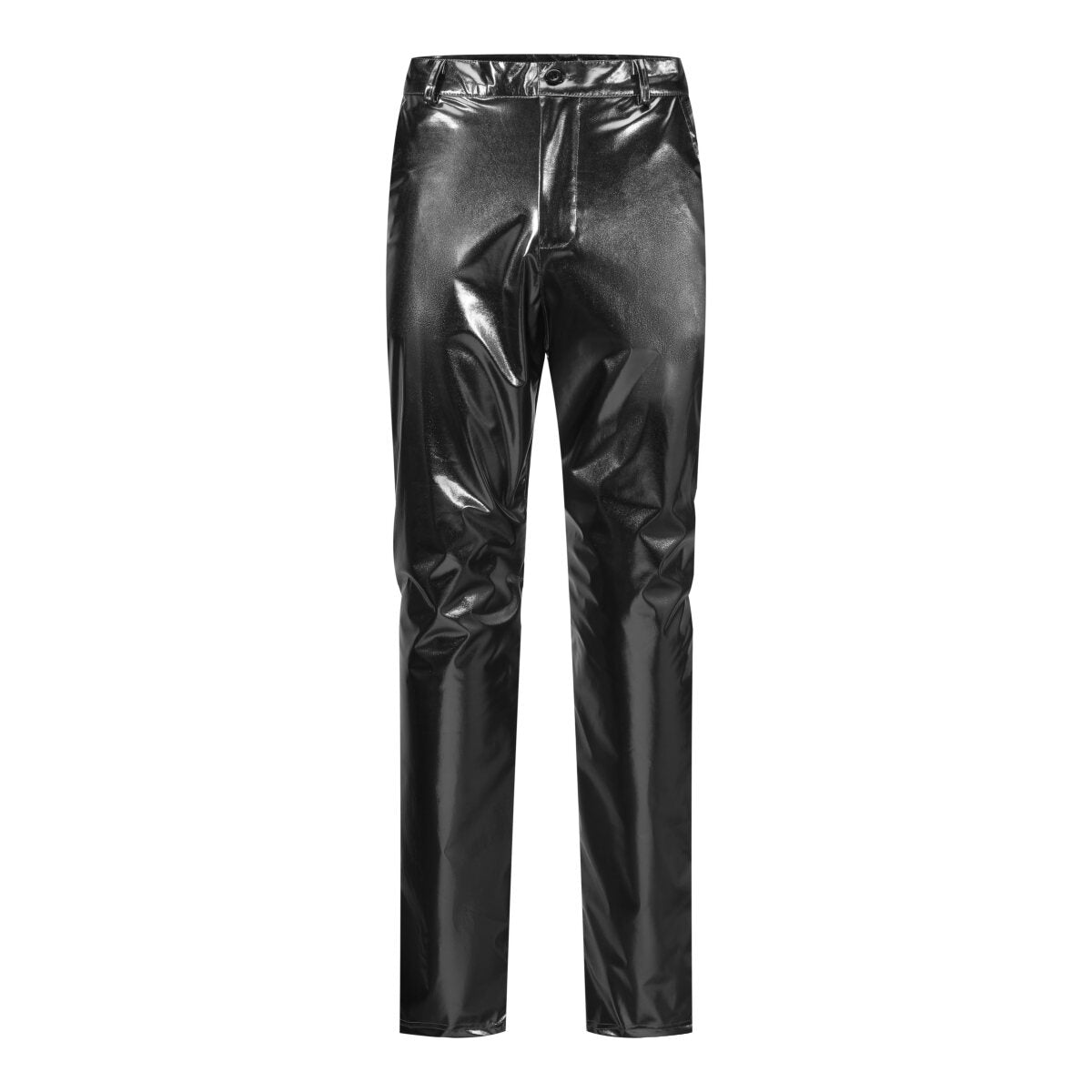 YFFUSHI Mens 2Pce Suit Glossy Shiny Tuxedo Waterproof Blazer and Pants