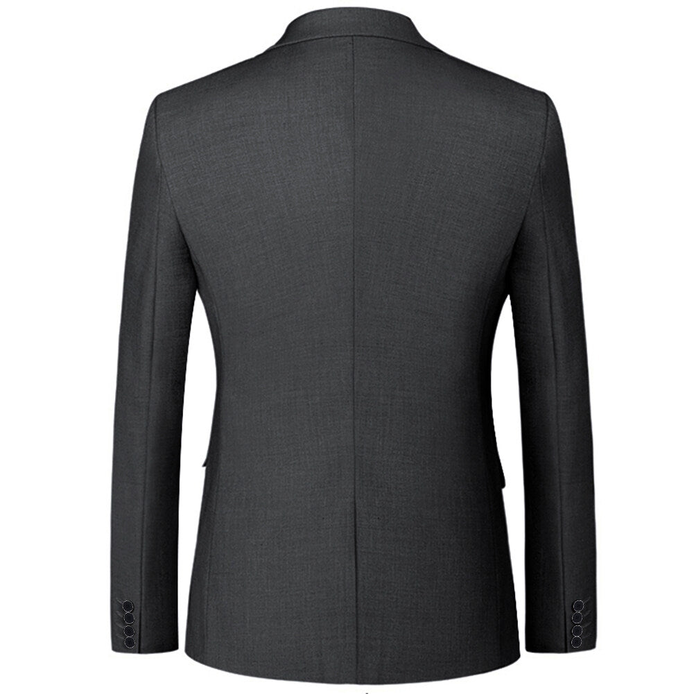 YFFUSHI Mens Blazer Slim Fit 2 Button Formal Casual Suit Jacket Wedding Tuxedo