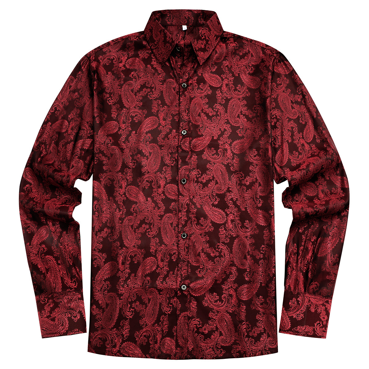 Cloudstyle Mens Paisley Shirt Long Sleeve Dress Shirt Button Down Casual Slim Fit