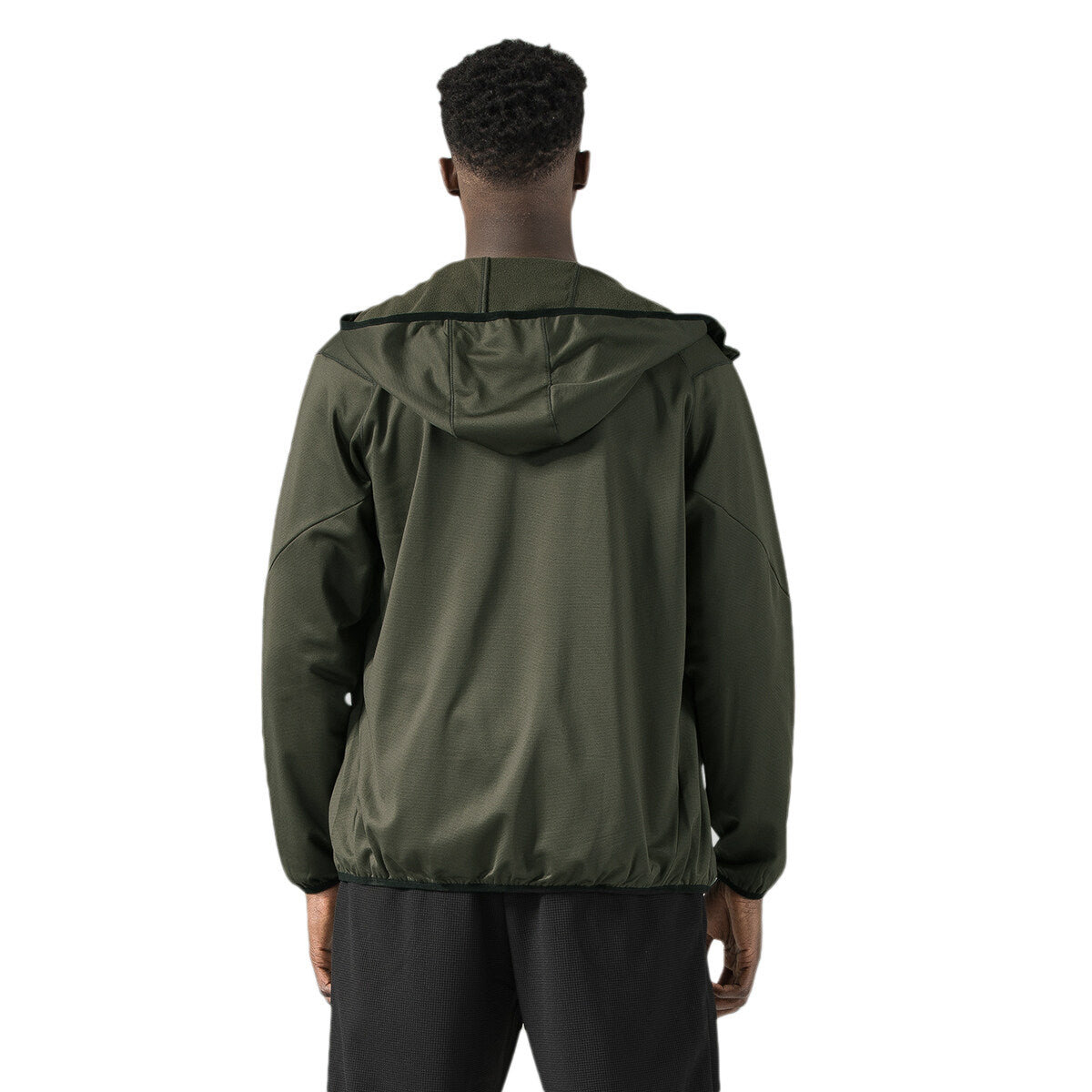 YFFUSHI Mens Outdoor Windproof Jacket Hooded Solid Color Zipper Waterproof Jacket