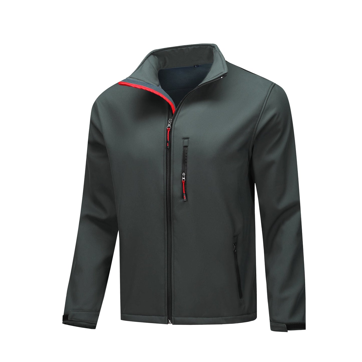 YFFUSHI Mens Lapel Zipper Waterproof Jacket