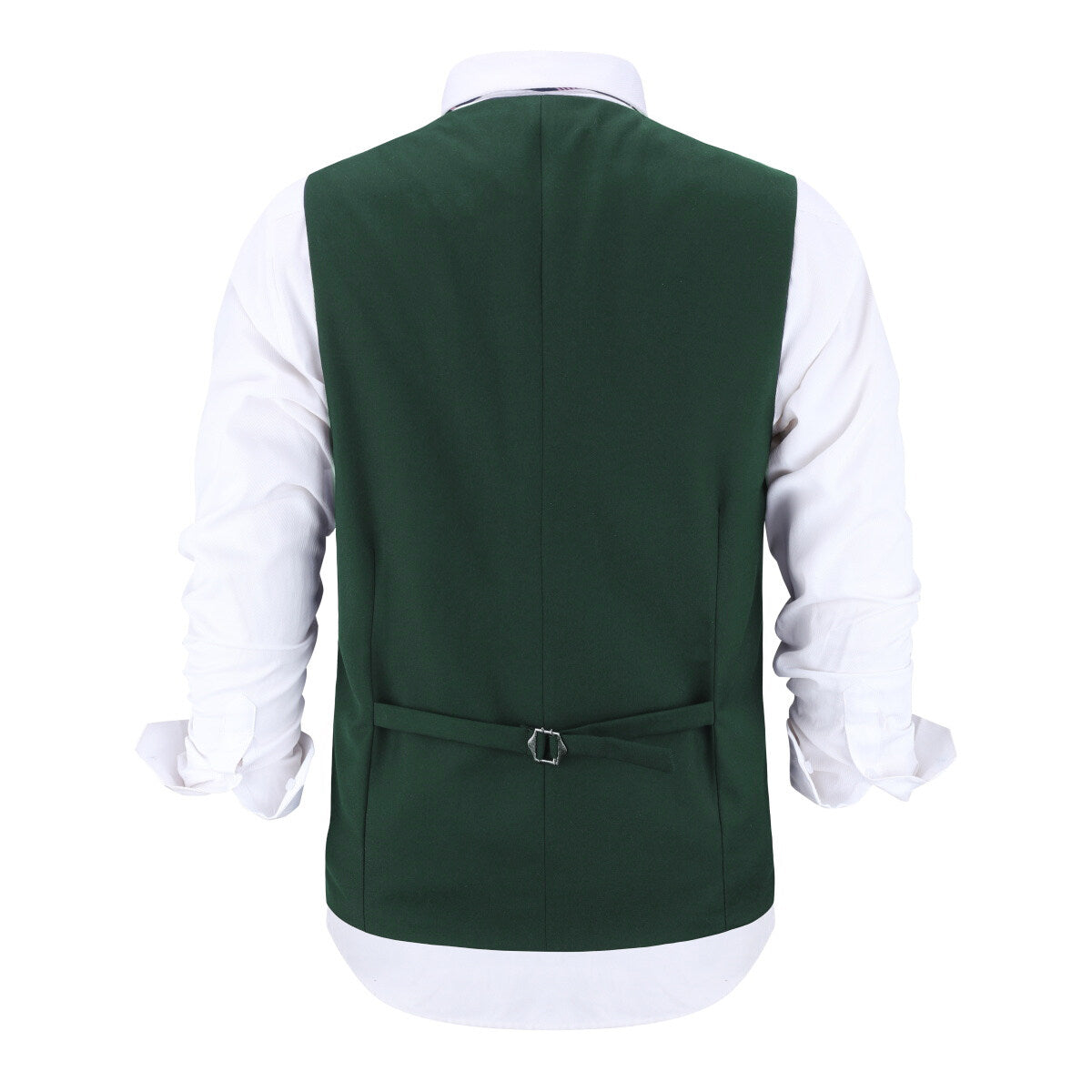 YFFUSHI Mens Business Slim Formal Vest Solid Color Breasted Suit Waistcoat