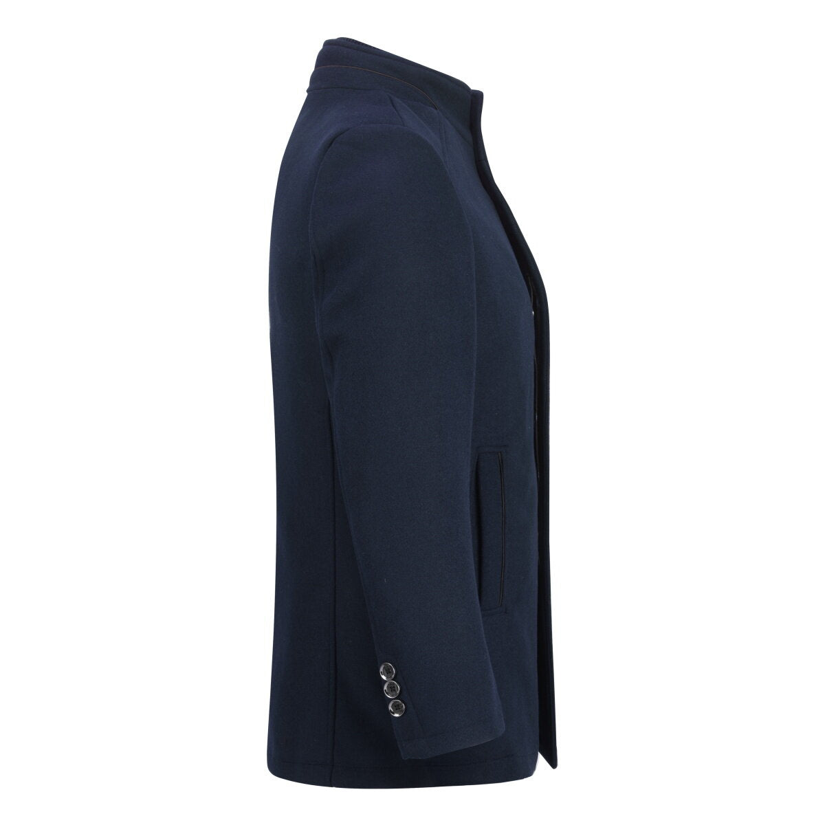 YFFUSHI Mens Winter Wool Coat Casual Stand Collar with Removable Gilet