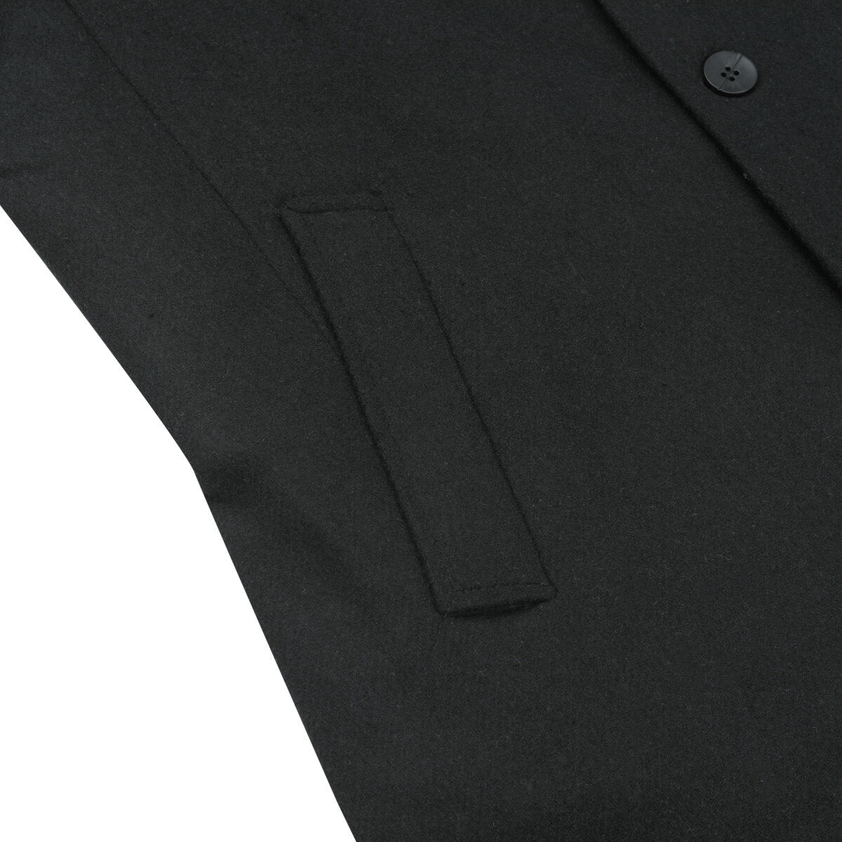 YFFUSHI Mens Coats Winter Casual Stand Collar Short Wool Thick Peacoat