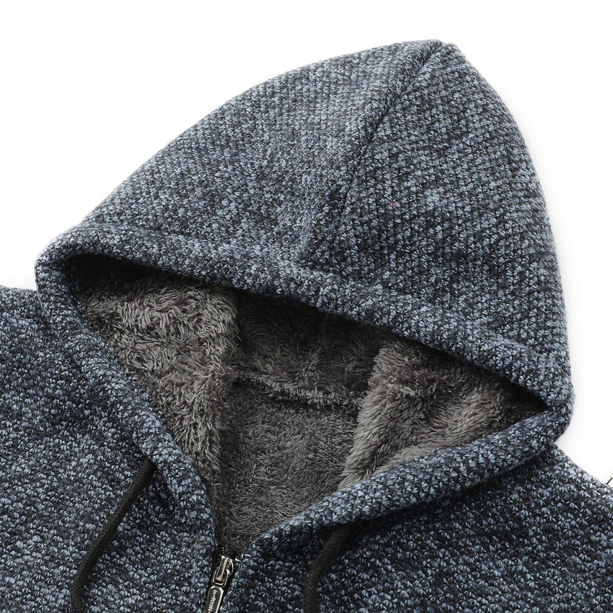 YOUTHUP Mens Knitted Sweater Hooded Zip Cardigan
