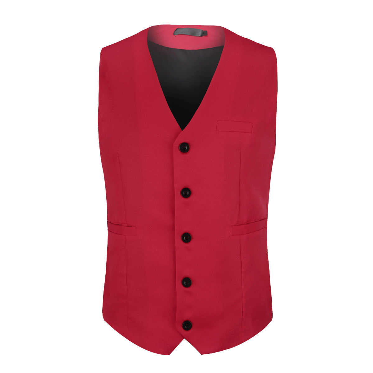 Cloudstyle Mens Suit Vest Slim Fit Dress Business Casual Waistcoat 5 Button V-Neck Vest