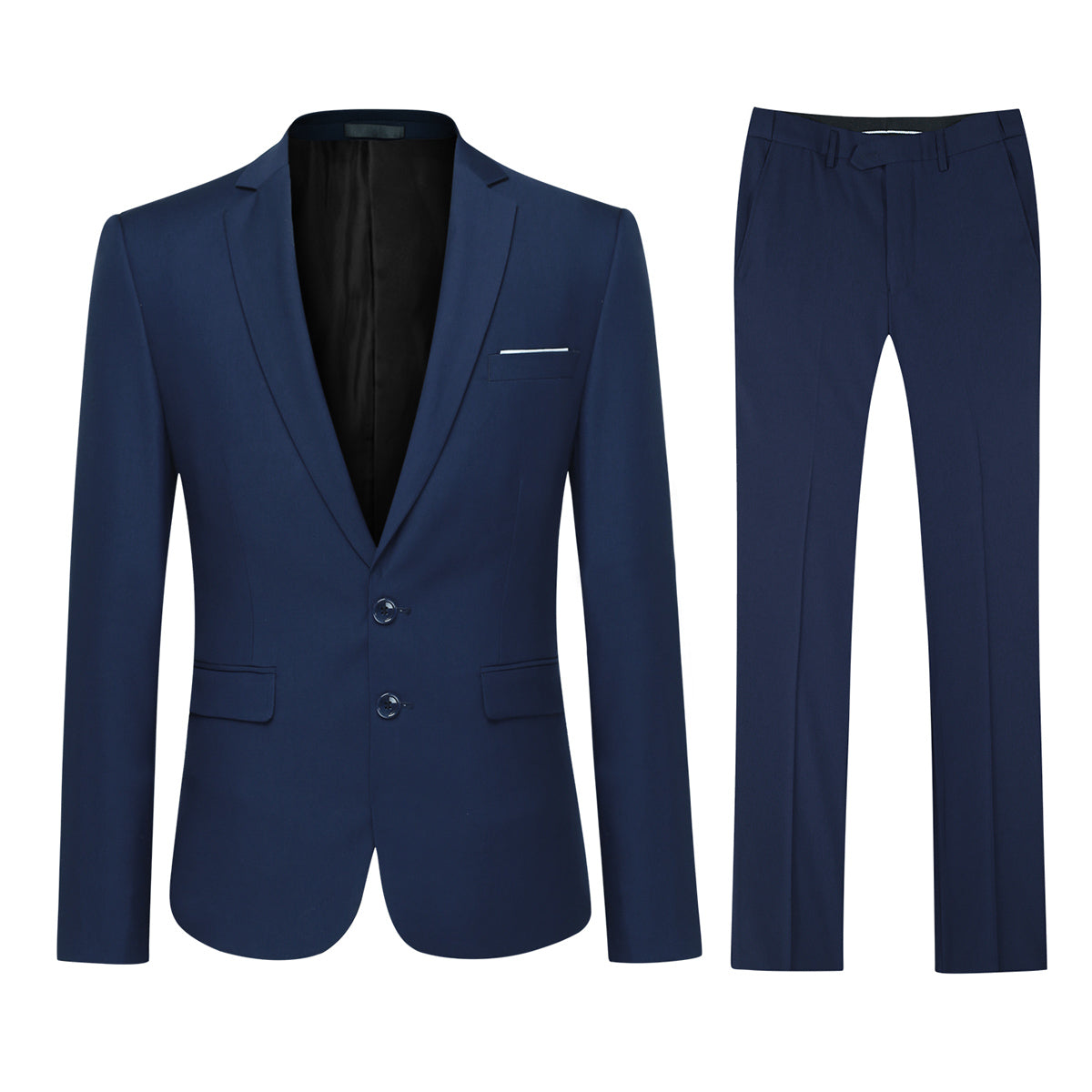 Cloudstyle Men's 2-Piece Suits Slim Fit 2 Button Dress Suit Jacket Blazer & Pants Set