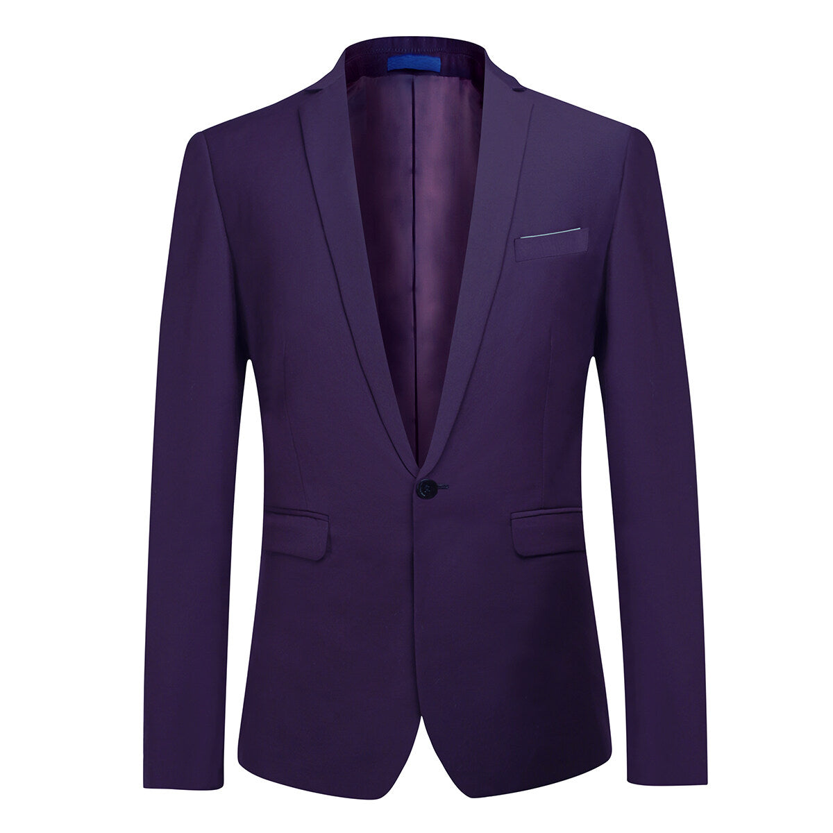 YFFUSHI Mens Suits 2 Piece Slim Fit Suit Classic 1 Button Business Wedding Tuxedo Blazer and Trousers