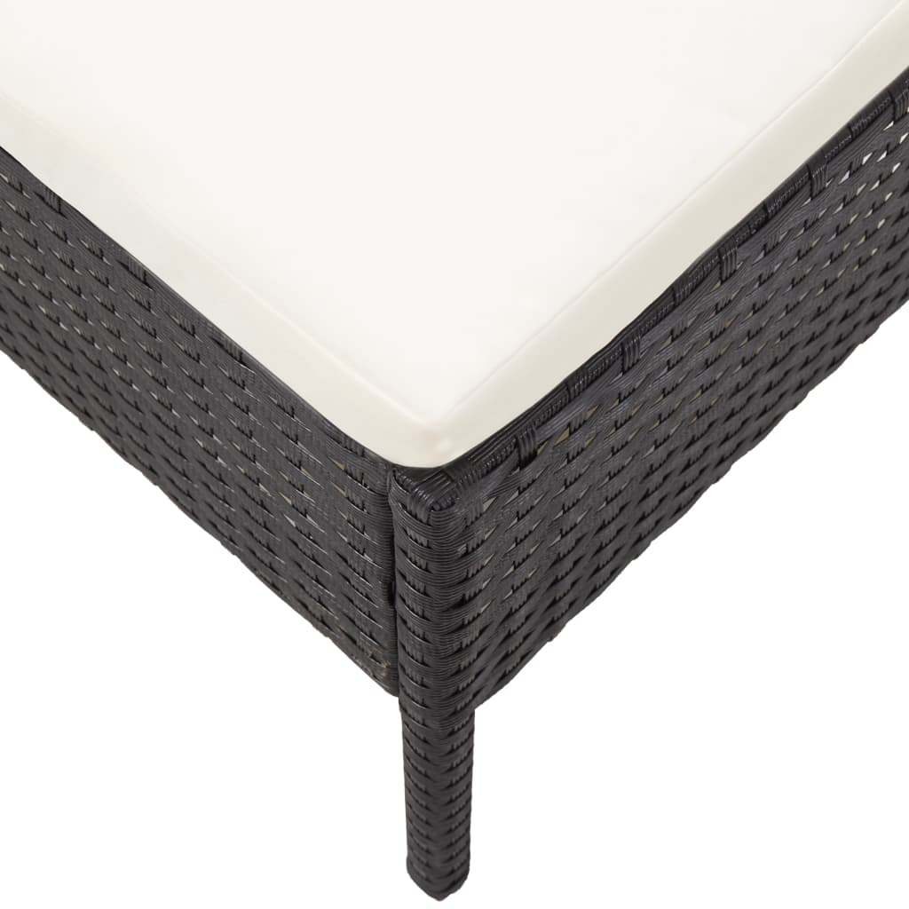 Conjunto de muebles de jardín de ratán sintético tejido a mano, sofá empalmable, mesa de centro, 6 piezas, sofá esquinero para salón de patio