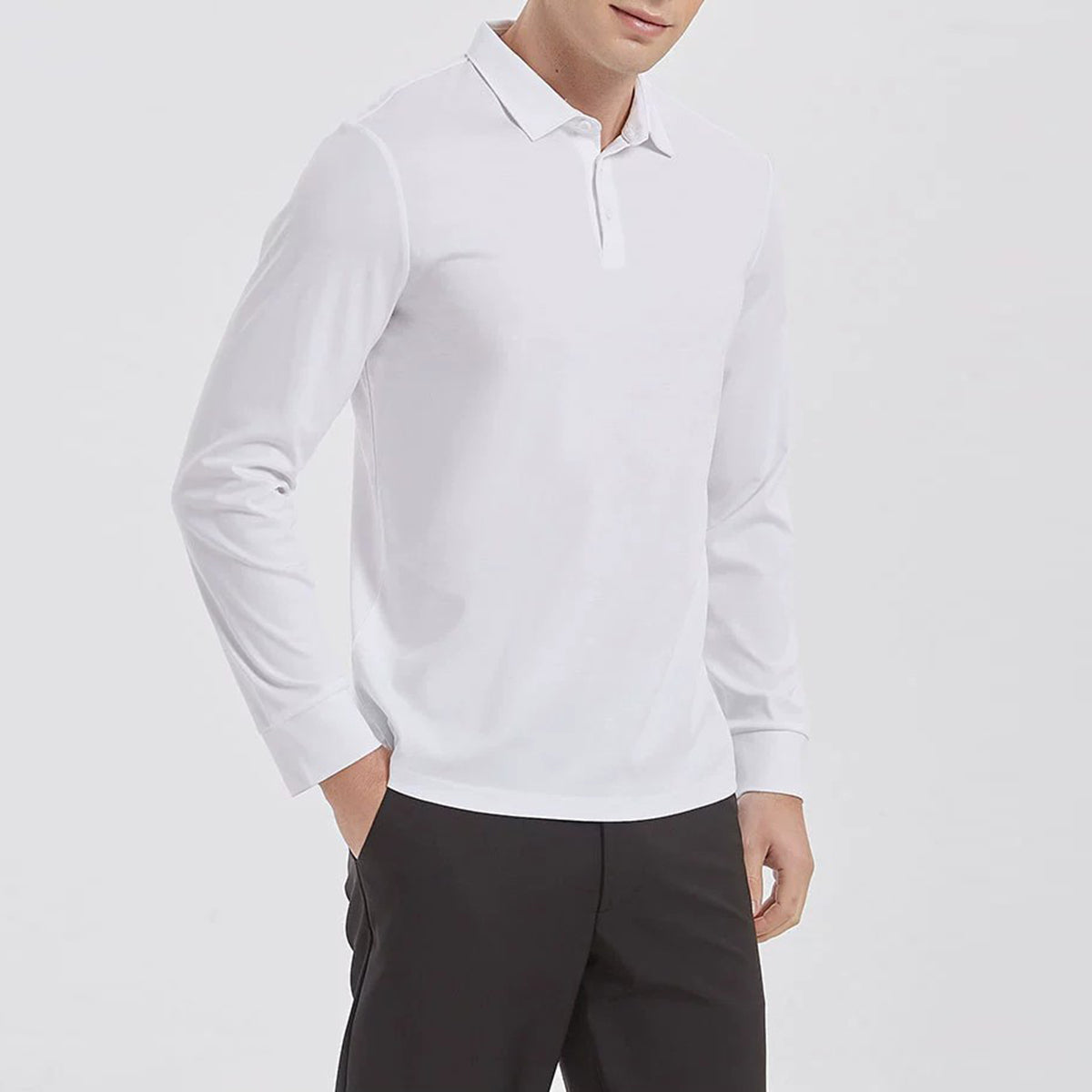 YOUTHUP Mens Soft Mercerized Cotton Long Sleeve Non-iron Shirt