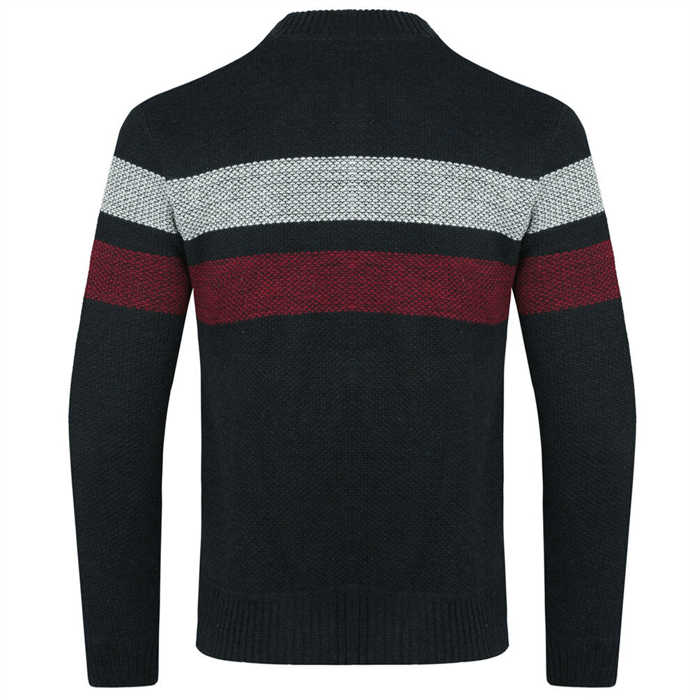 YOUTHUP Mens Casual Slim Full Zip Knitted Cardigan Sweaters