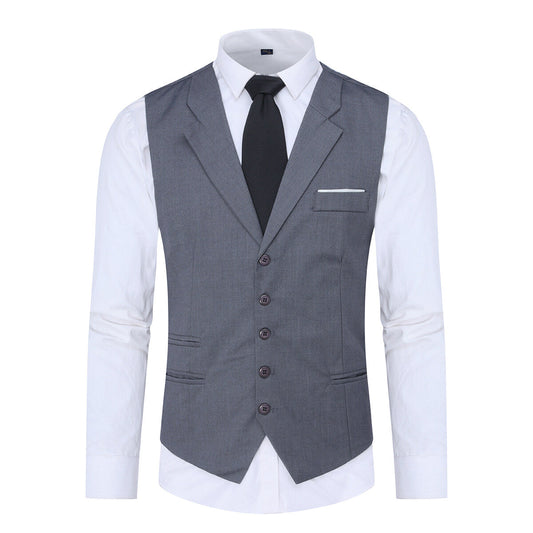YFFUSHI Mens Business Slim Fit Notched Lapel Suit Vest