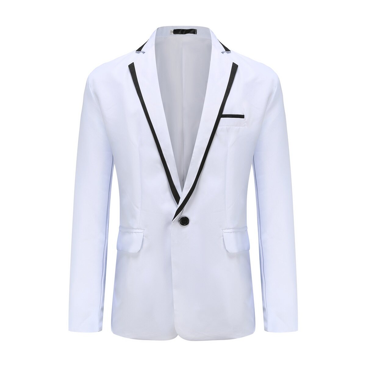 YFFUSHI Mens Slim Fit Blazer Lightweight Formal Business Fancy Dress 1 Button Suit Jacket
