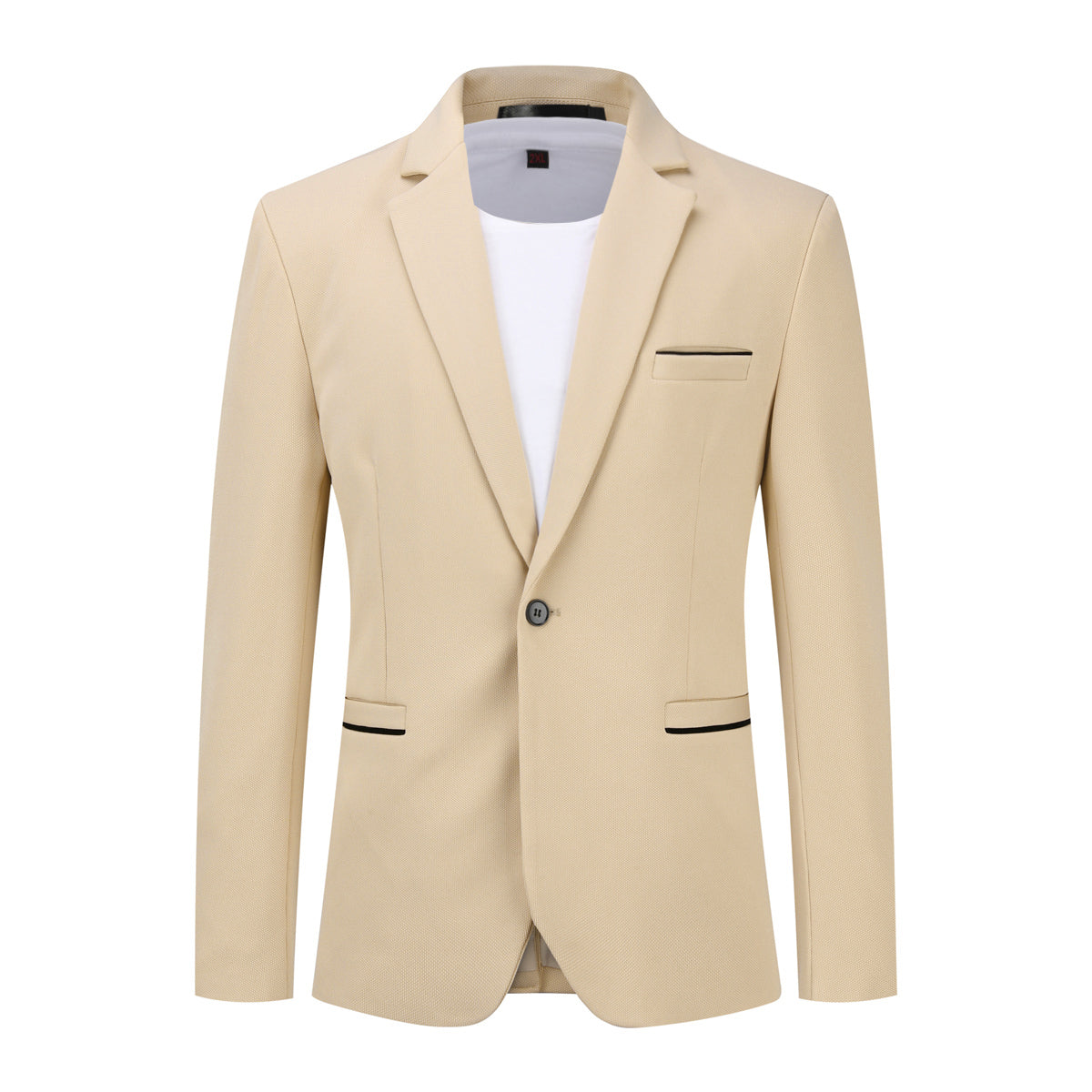 Cloudstyle Men's Suit Jacket One Button Slim Fit  Business Daily Black Blazer