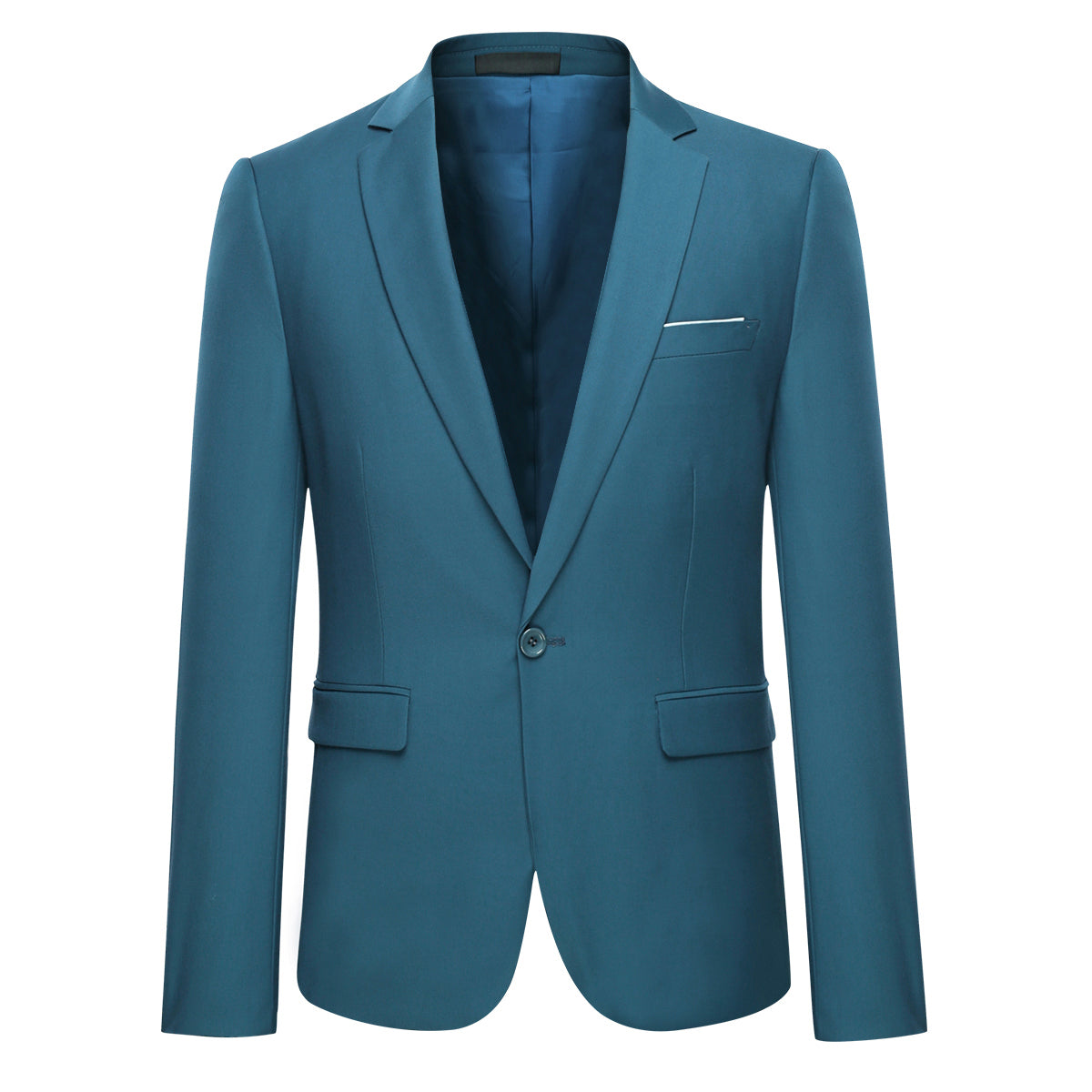 Cloudstyle Mens 3-Piece Suit Notched Lapel One Button Slim Fit Formal Jacket Vest Pants Set