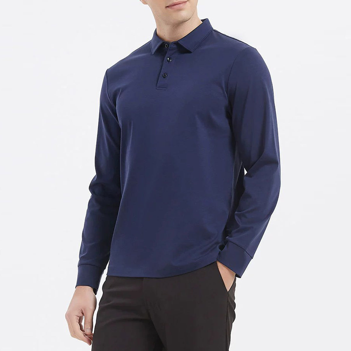 YOUTHUP Mens Soft Mercerized Cotton Long Sleeve Non-iron Shirt