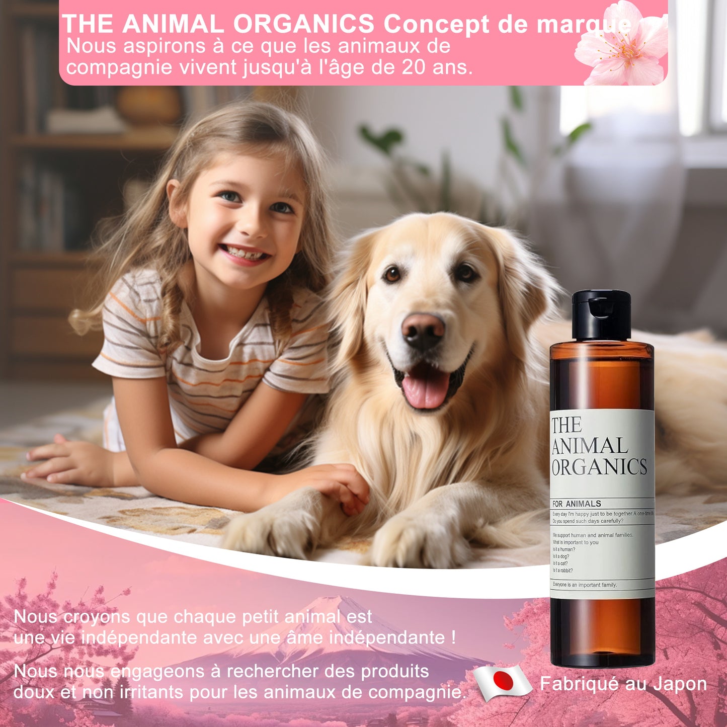 Hondenshampoo 250ml，Natuurlijk extract，Geurneutraliserende shampoo voor honden met gevoelige huid，Shampoo zonder toevoegingen，Hydraterende shampoo