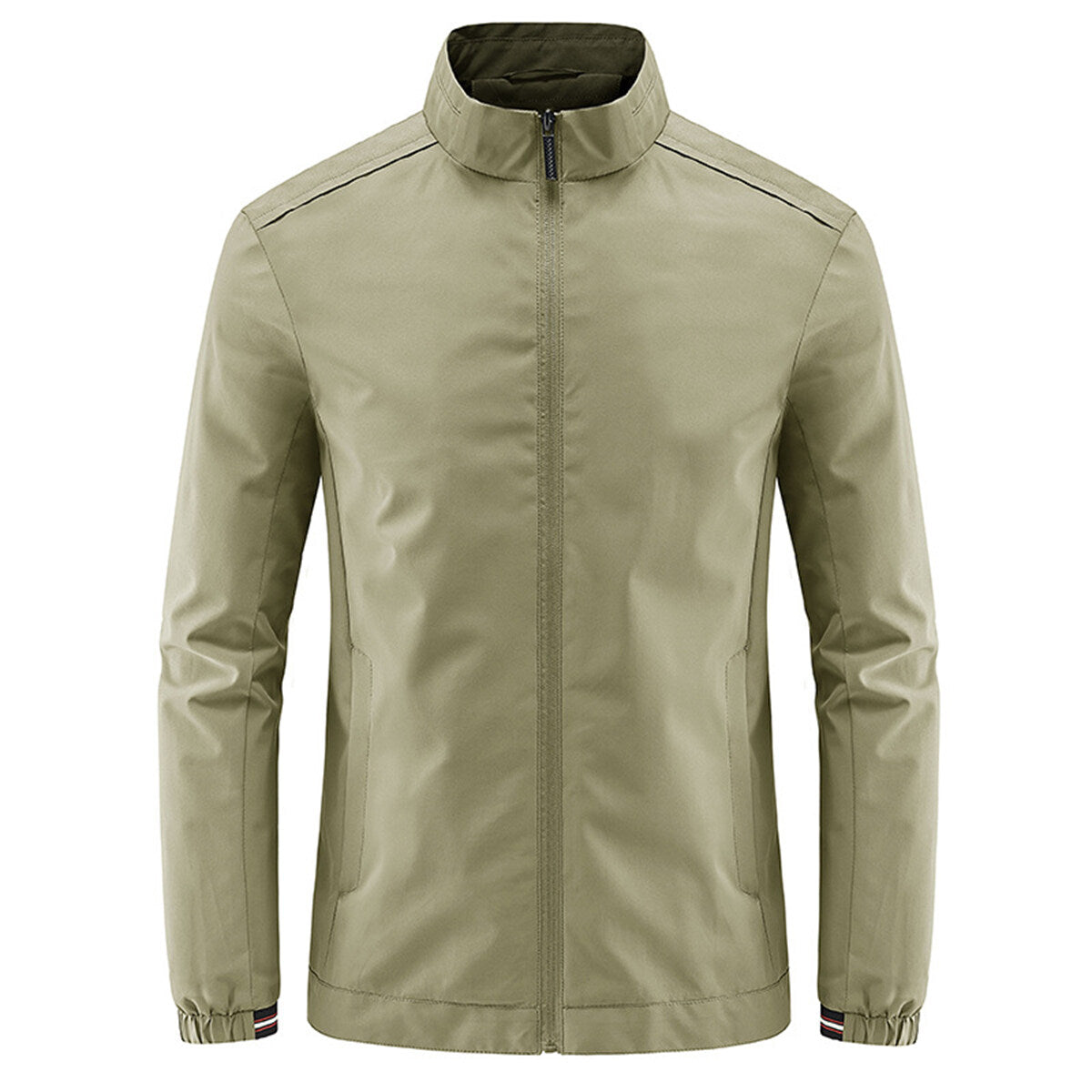 YFFUSHI Mens Outdoor Sports Jacket Waterproof Breathable Stand Collar Lightweight Outwear