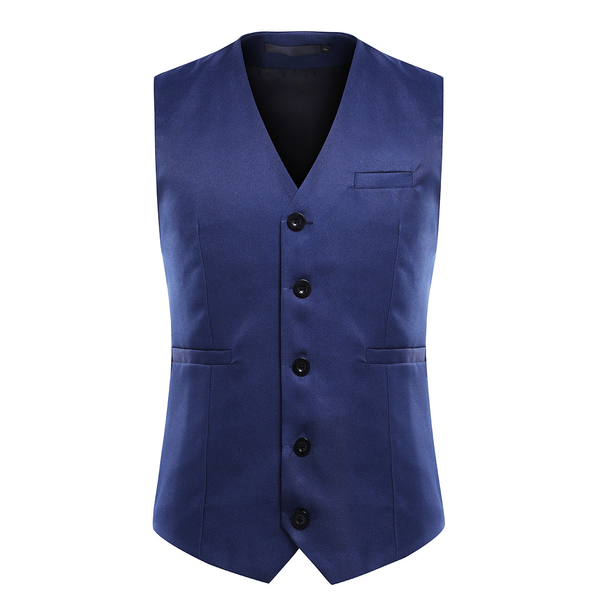 Cloudstyle Mens Suit Vest Slim Fit Dress Business Casual Waistcoat 5 Button V-Neck Vest