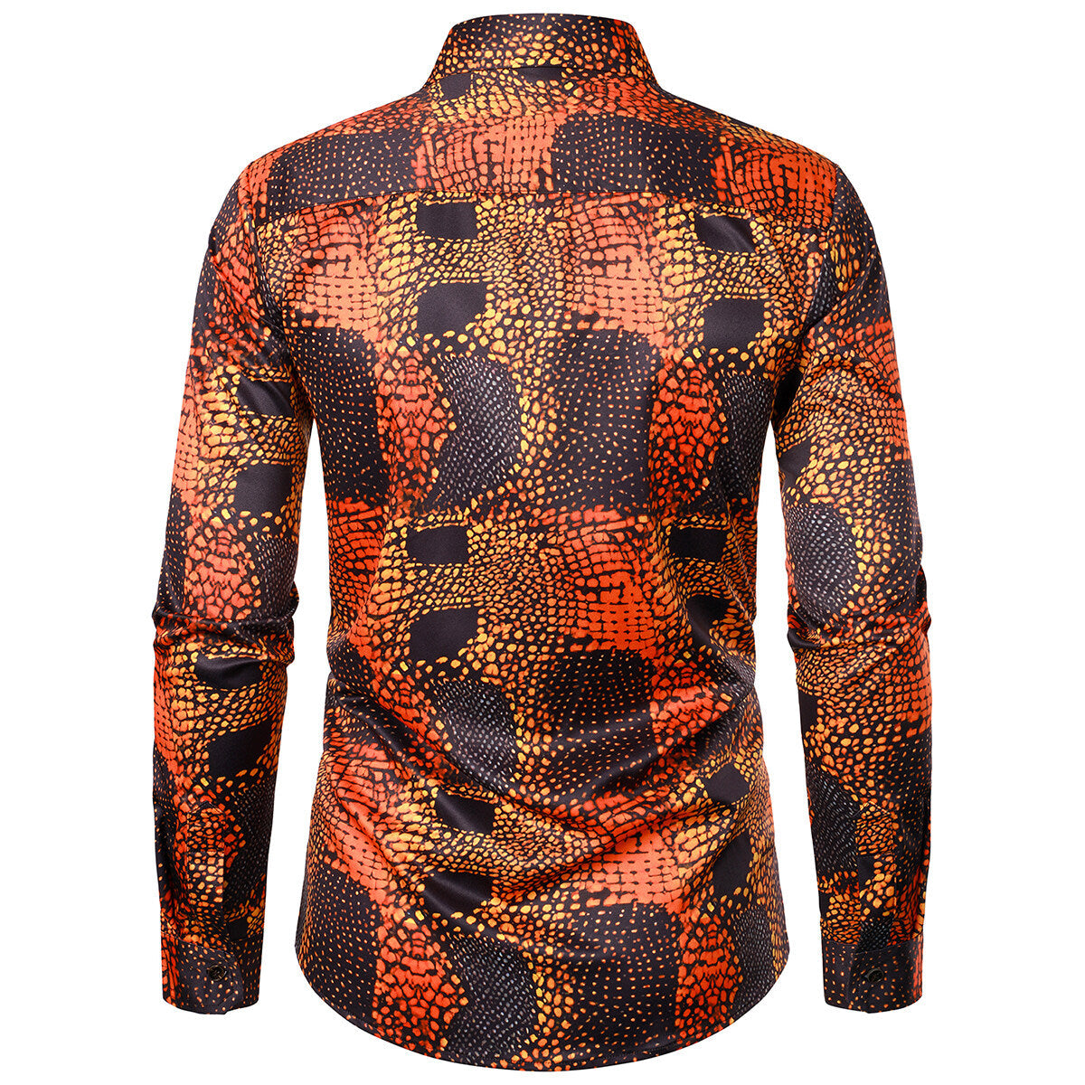 YFFUSHI Mens Casual Shirt Slim Fit Party Holiday Print Tops