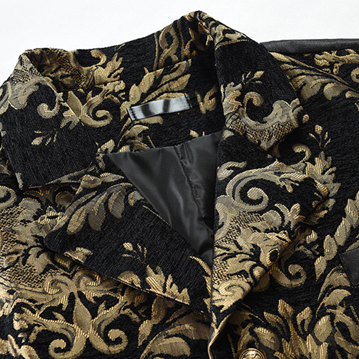 YOUTHUP Mens Elegant Jacquard Bronzing Slim Fit Suit Vest