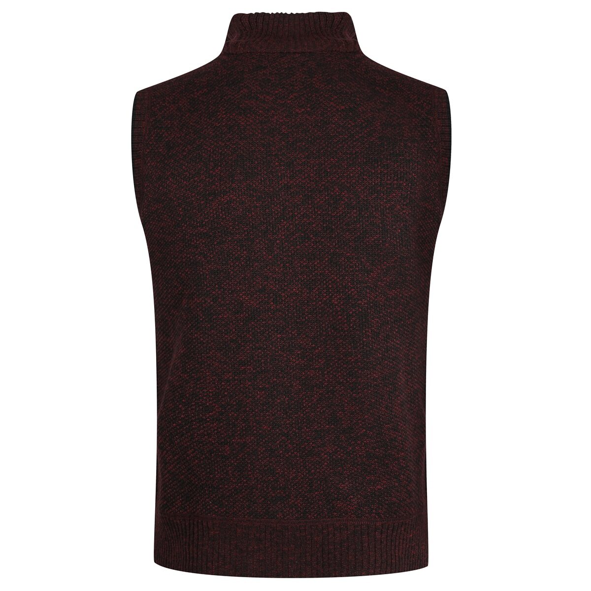 YOUTHUP Mens Knitted Gilet Fleece Lining Quilted Cardigan