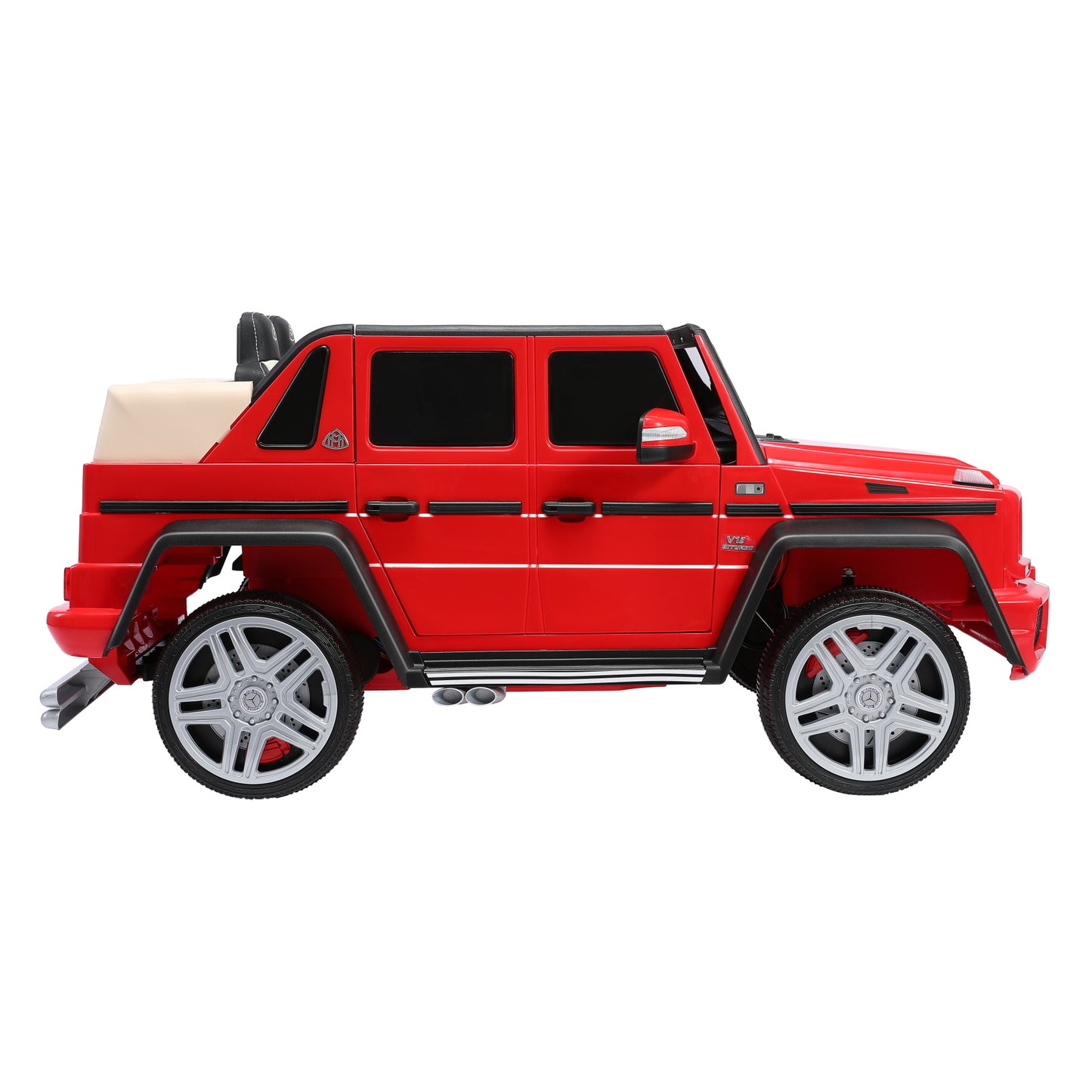 Carro elétrico Mercedes-Maybach G650 para crianças - ORYXEARTH - Vermelho - 12V - 3-5 km/h
