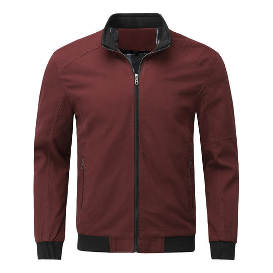 YFFUSHI Mens Outerwear Casual Cotton Bomber Jacket