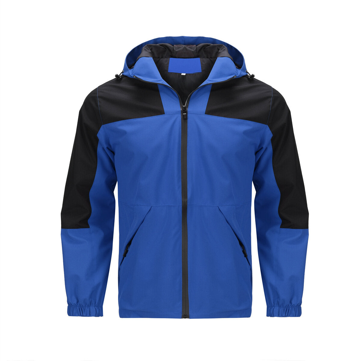 YFFUSHI Mens Lightweight Outdoor Jacket Hooded Waterproof Colorblock Coat