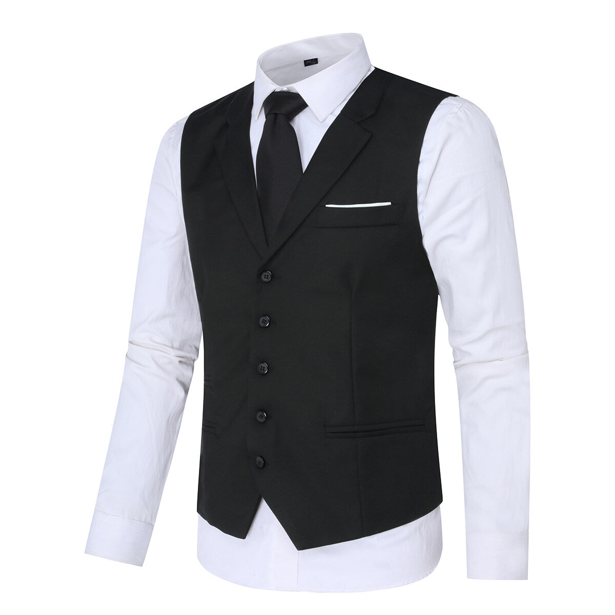 YFFUSHI Mens Business Slim Fit Notched Lapel Suit Vest