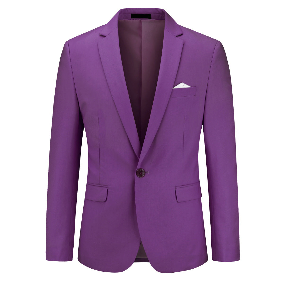 Cloudstyle Men's Suit Jacket One Button Slim Fit Sport Coat Daily Black Blazer