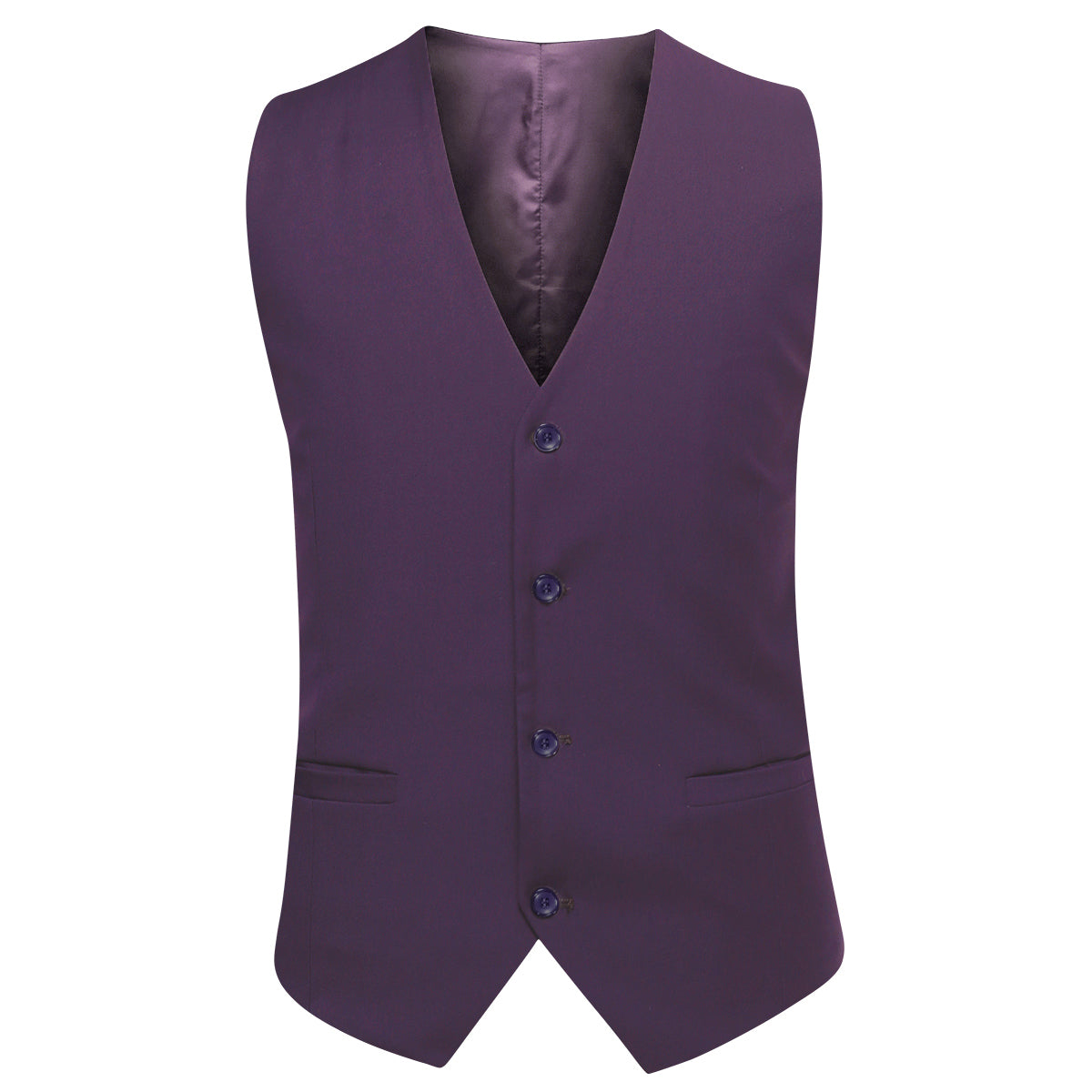 Cloudstyle Mens 3-Piece Suit Notched Lapel One Button Slim Fit Formal Jacket Vest Pants Set