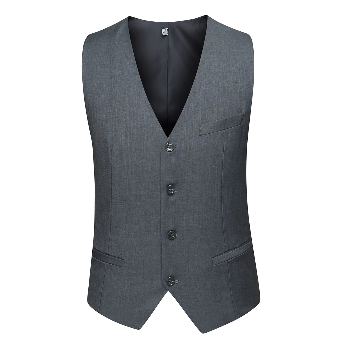 Cloudstyle Men's 3-Piece 2 Buttons Slim Fit Solid Color Jacket Smart Wedding Formal Suit