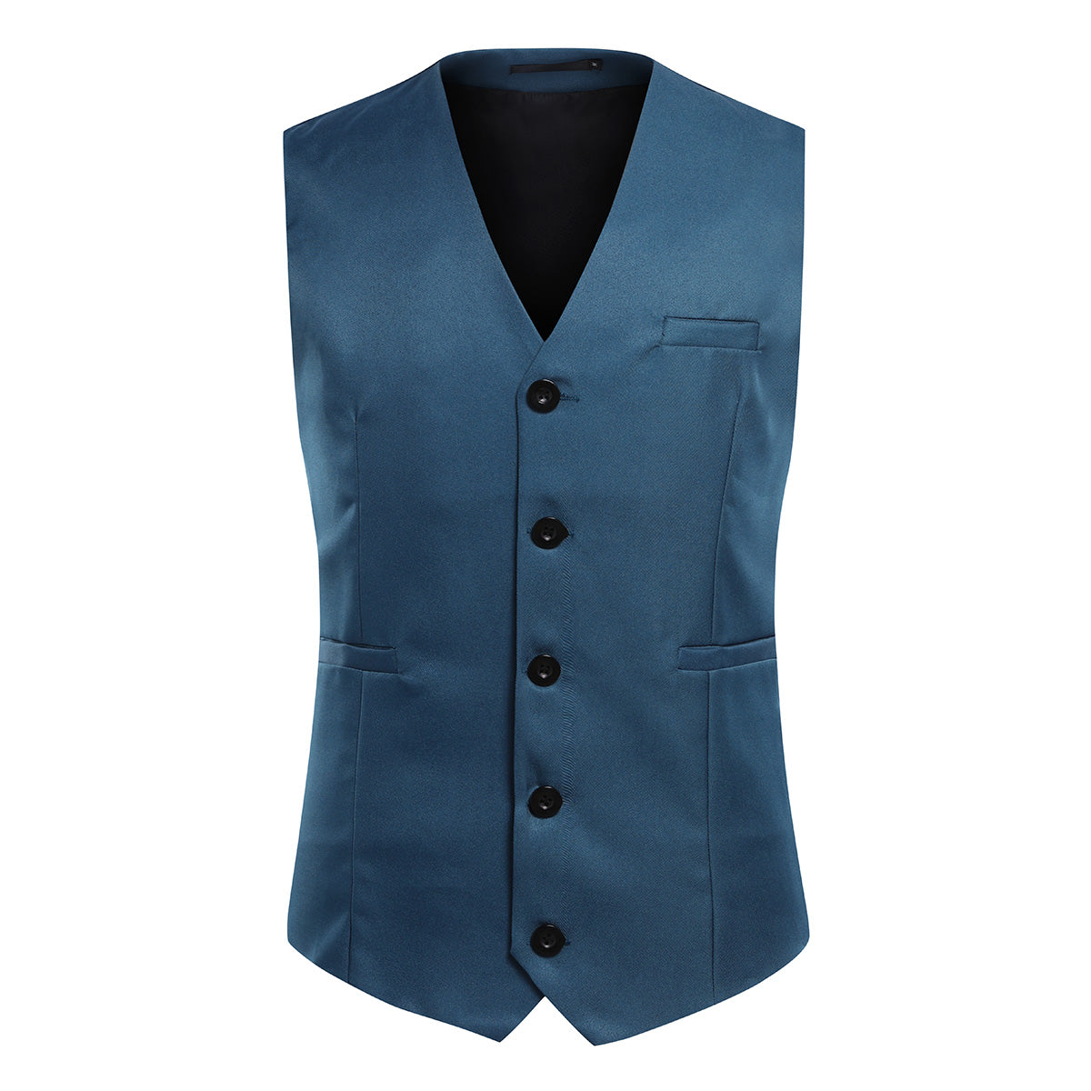 Cloudstyle Mens Suit Vest Slim Fit Dress Business Casual Waistcoat 5 Button V-Neck Vest
