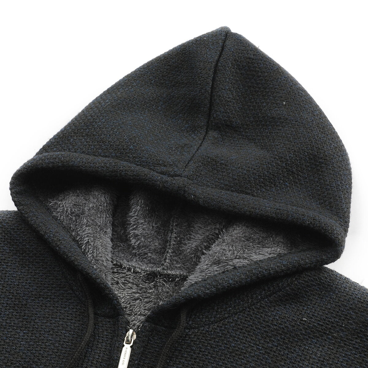 YOUTHUP Mens Knitted Sweater Hooded Zip Cardigan