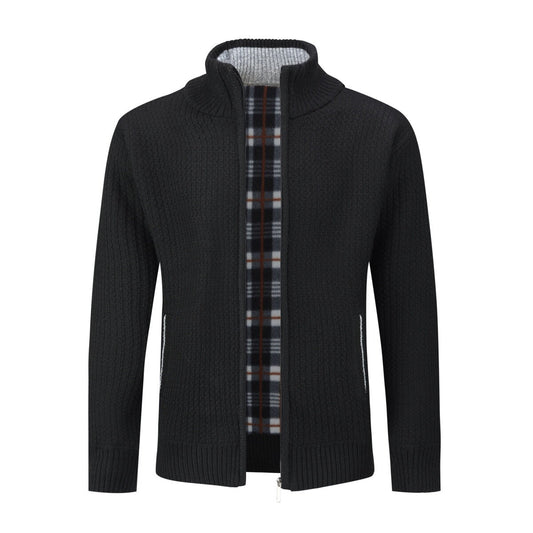 YFFUSHI Mens Slim Fit Solid Color Knit Cardigan
