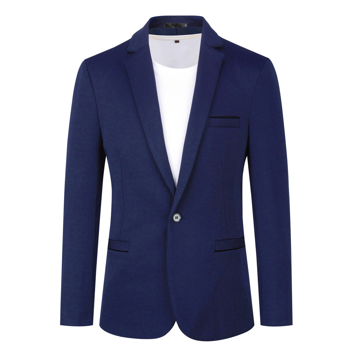 Cloudstyle Men's Suit Jacket One Button Slim Fit  Business Daily Black Blazer