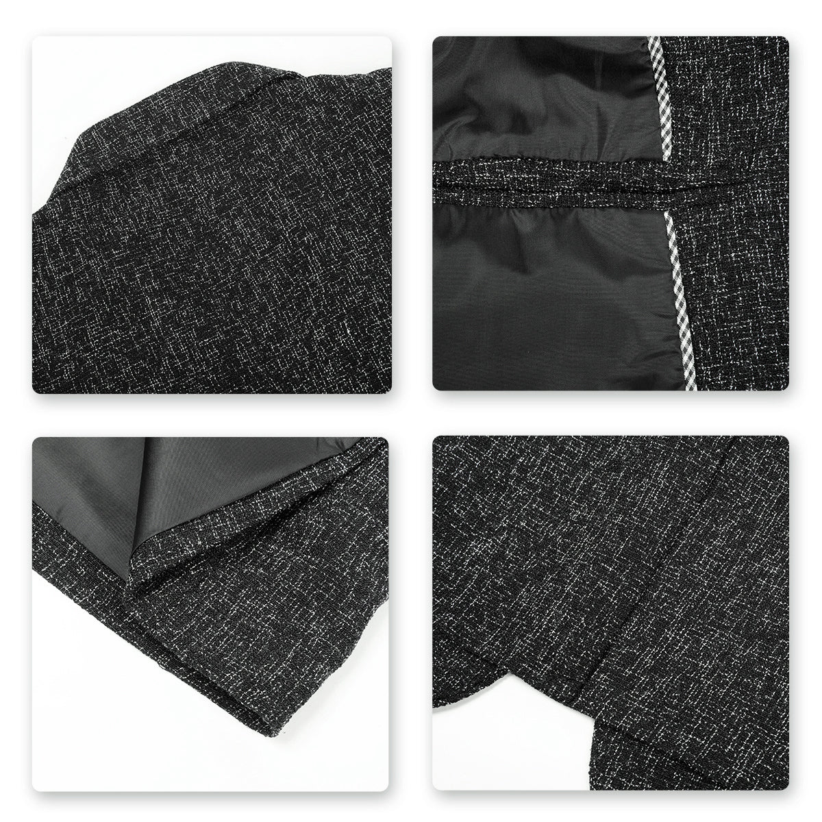 Cloudstyle Men's Suit Jacket One Button Slim Fit Sport Coat Business Daily Black Blazer