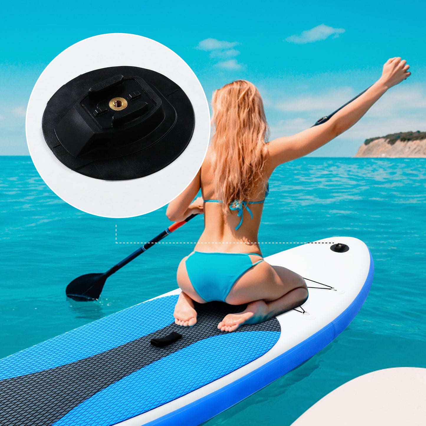 Stand up gonflable Planche de surf -320 x 76 x 15cm portable Ensemble de planches SUP gonflables