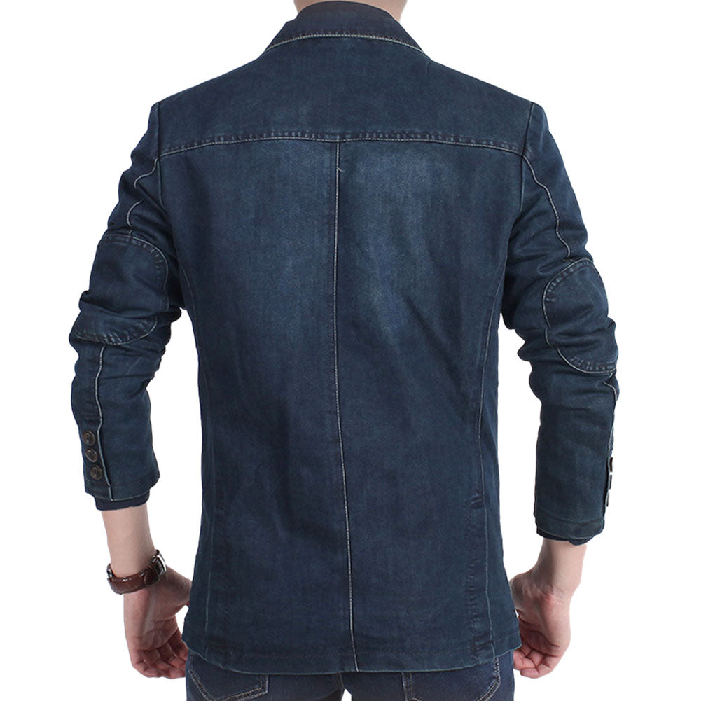 Cloudstyle Mens Casual two Buttons Slim Fit Jacket Lightweight Formal Business Blazer Sport Wathet Coat